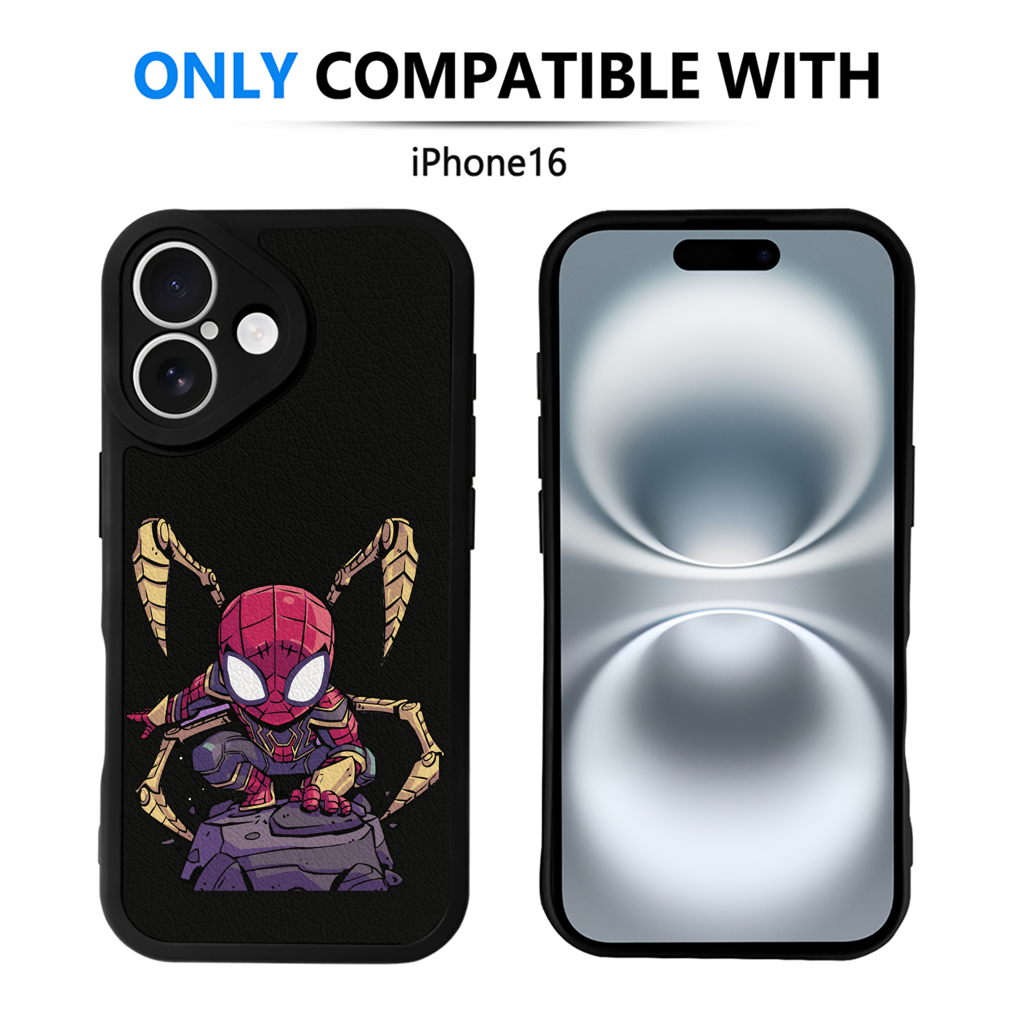 （画像用） アベンジャーズ The Avengers 【iPhone 16シリーズ対応】シリコンスマホケース（レザー調） 材質：シリコン